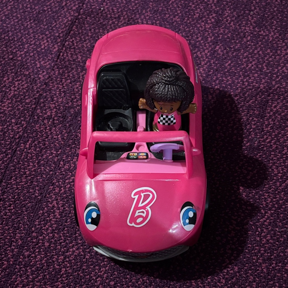 Barbie little people car with girl